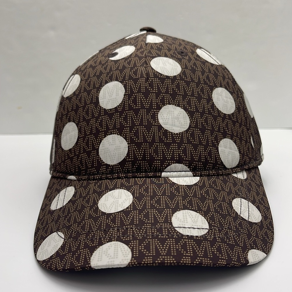 Michael Kors Women's Baseball Cap Hat Adjustable OS Chocolate BROWN DOTS
NWT - Picture 10 of 16